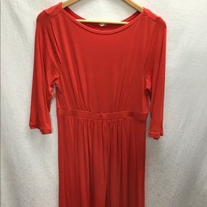 J. Crew red knit dress